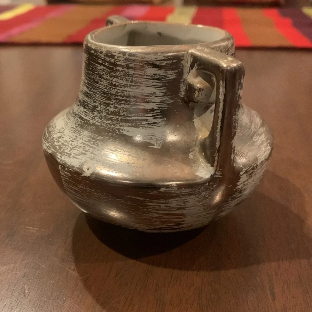 Stangl Colonial Silver Ceramic Jar